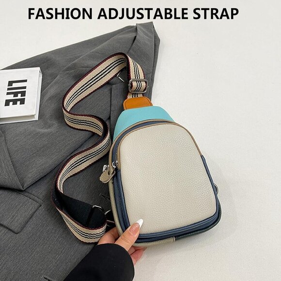 Water-Resistant Leather Crossbody Purse - Lightweight Design for Essentials - Picture 4 of 7